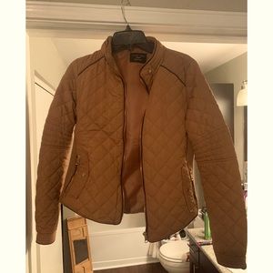 Brown Quilted Riding Jacket